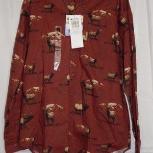 COLUMBIA Men's Medium River Lodge Elk Nwt
